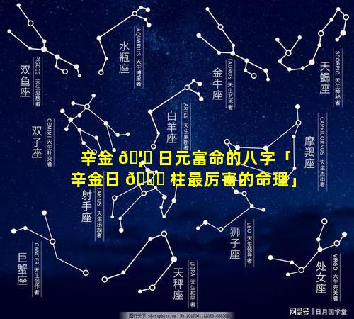 辛金 🦊 日元富命的八字「辛金日 🕊 柱最厉害的命理」